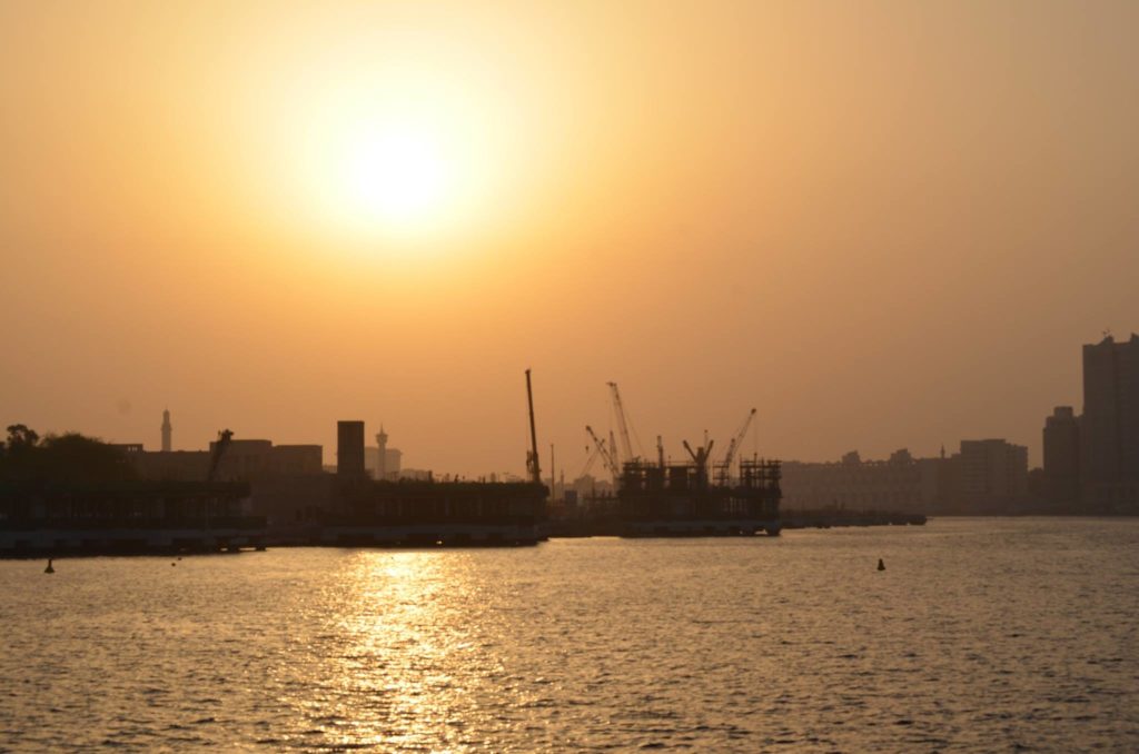 Dubai Creek sunset